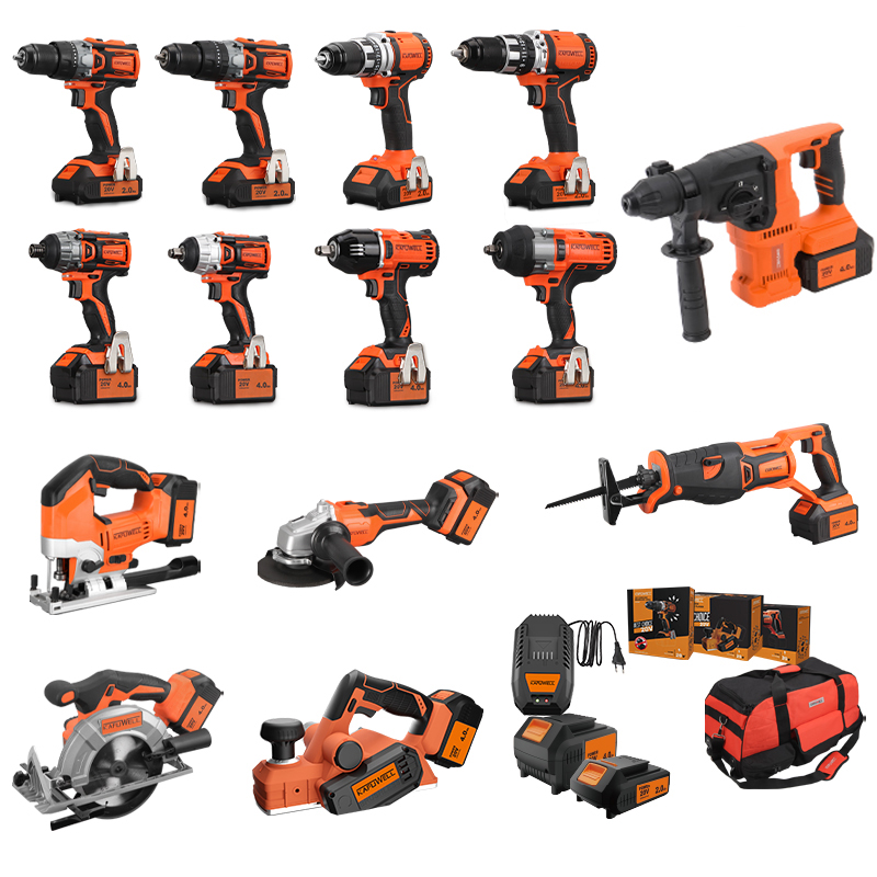 Combo Power Tools - Набор беспроводных инструментов KAFUWELL PA4500-72H: ударная