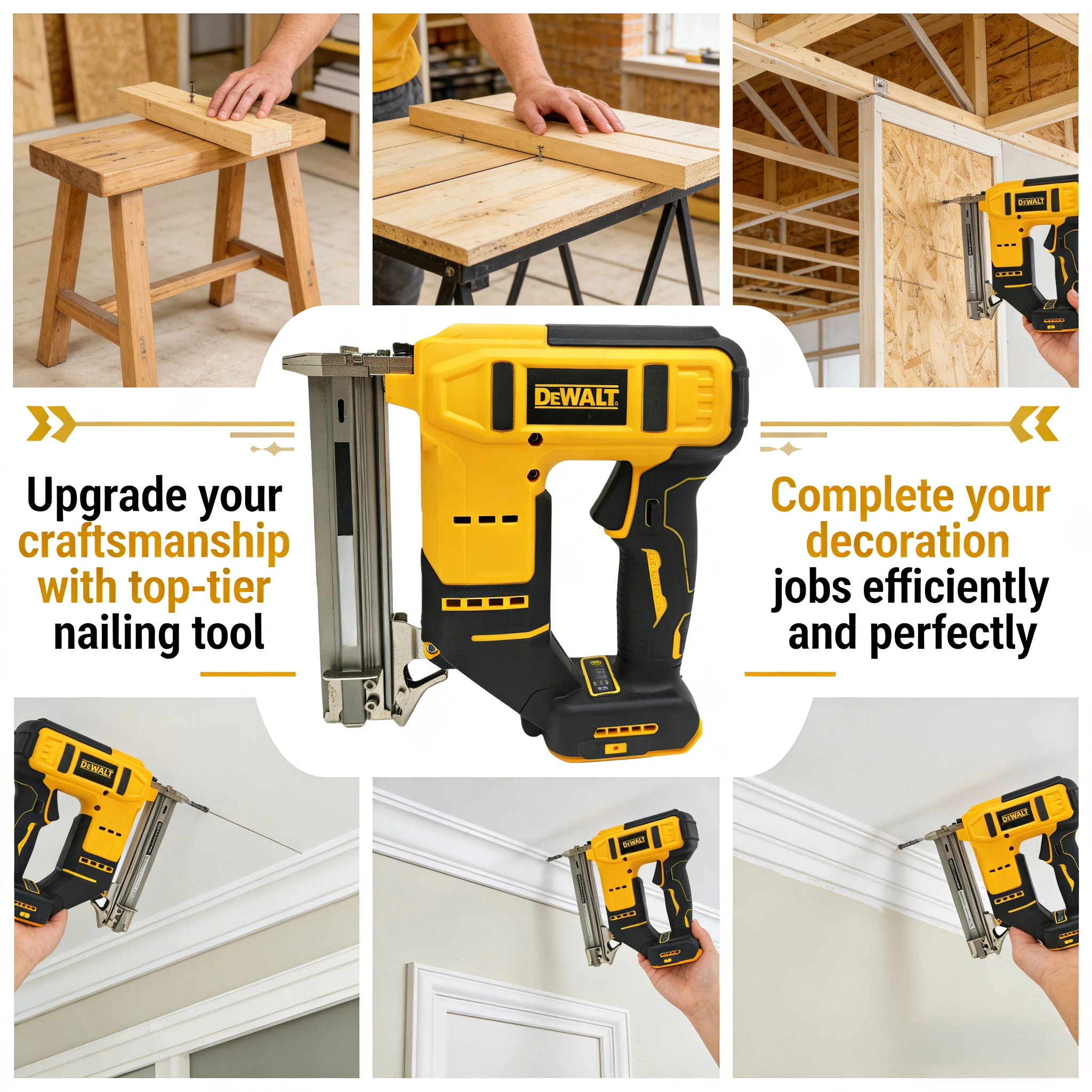Staple Gun Electric - Аккумуляторный гвоздезабиватель DEWALT Compact 18 Gauge: