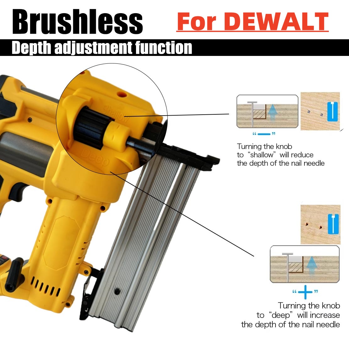 Nail Gun Brad - Бесщеточный электрический пистолет для гвоздей 2