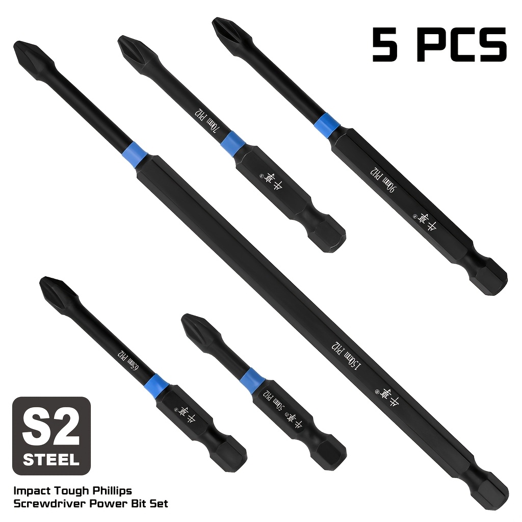 Power Z Tools - 5 шт. прочных магнитных бит для