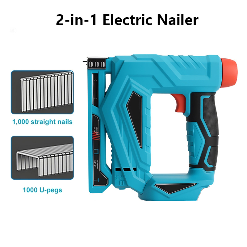 Staple Gun Electric - Электрический гвоздезабиватель 2-в-1 с 2000 скобами,