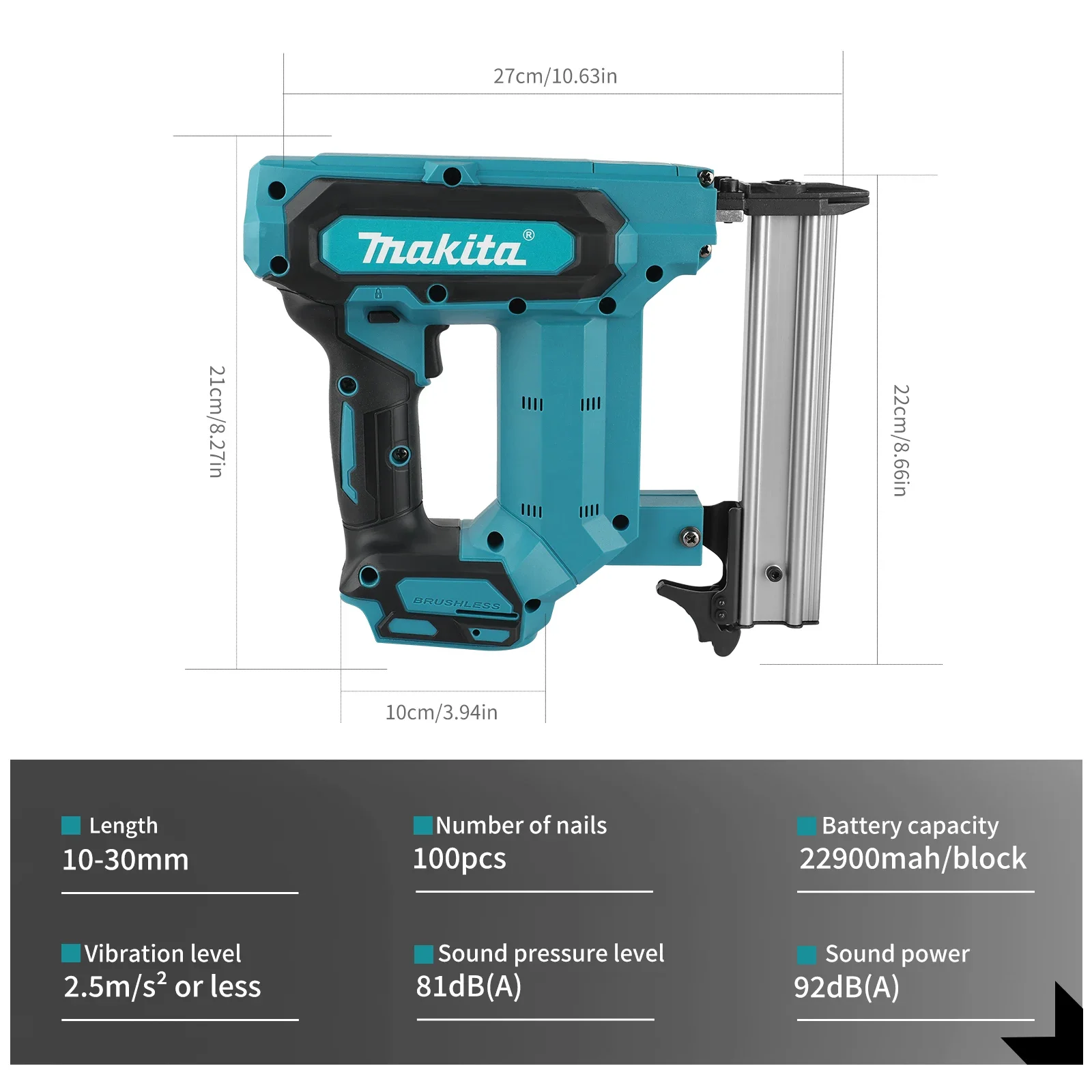 Аккумуляторный гвоздезабивател – обзор и цена Nail Gun Brad