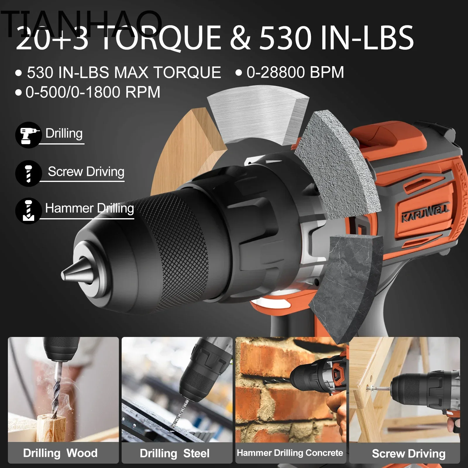 Аккумуляторный ударный перфора – обзор и цена Combo Power Tools