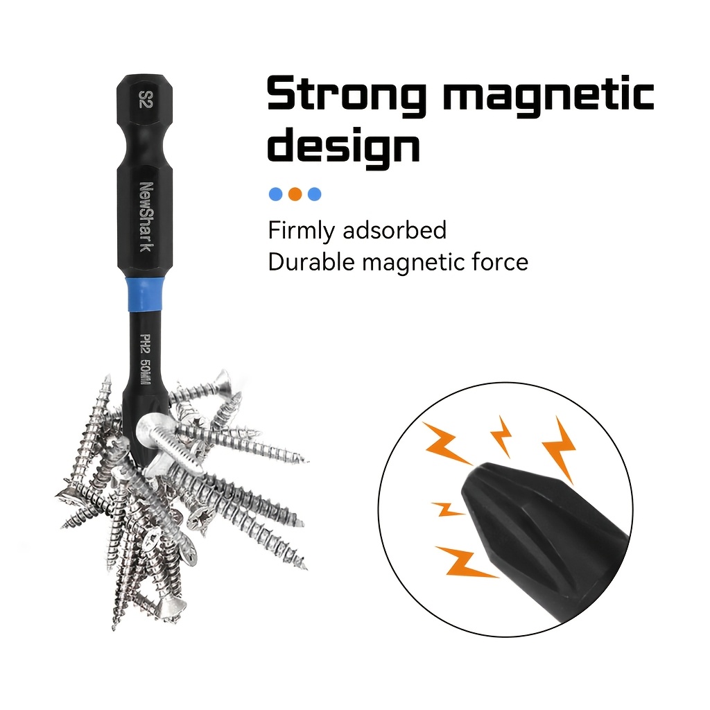 5 шт. прочных магнитных бит дл – обзор и цена Power Z Tools